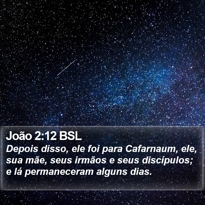 João 2:12 BSL Bible Study