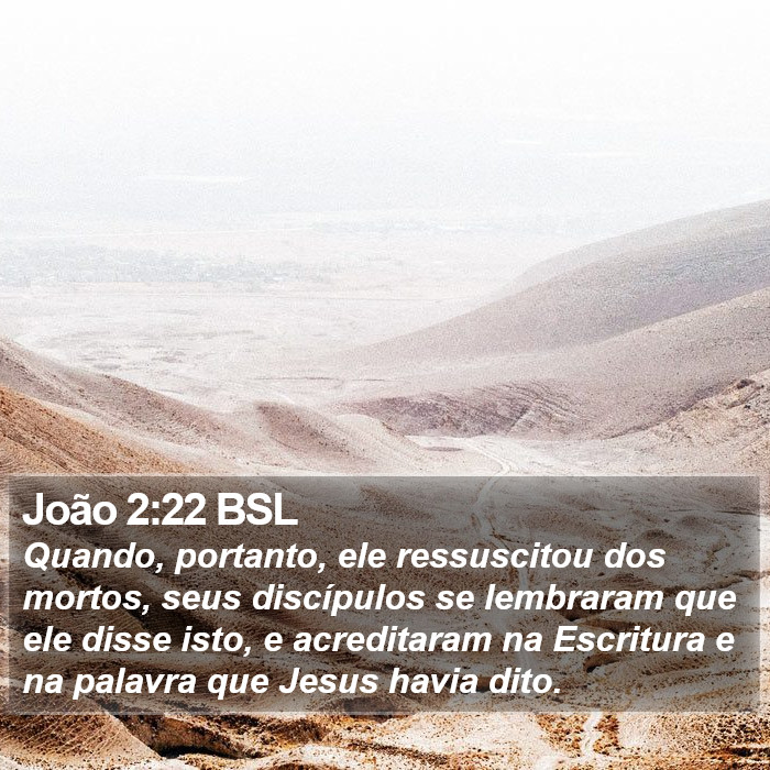 João 2:22 BSL Bible Study