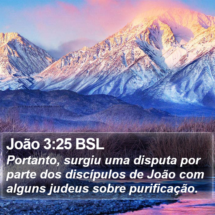 João 3:25 BSL Bible Study