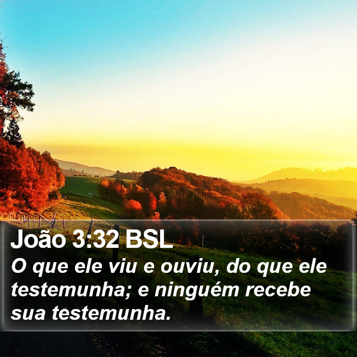 João 3:32 BSL Bible Study