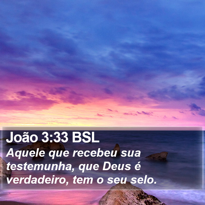 João 3:33 BSL Bible Study