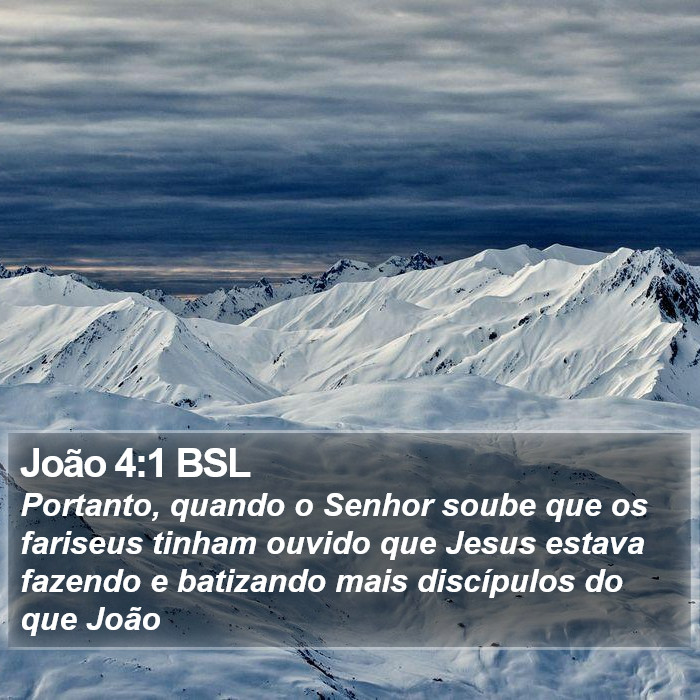 João 4:1 BSL Bible Study