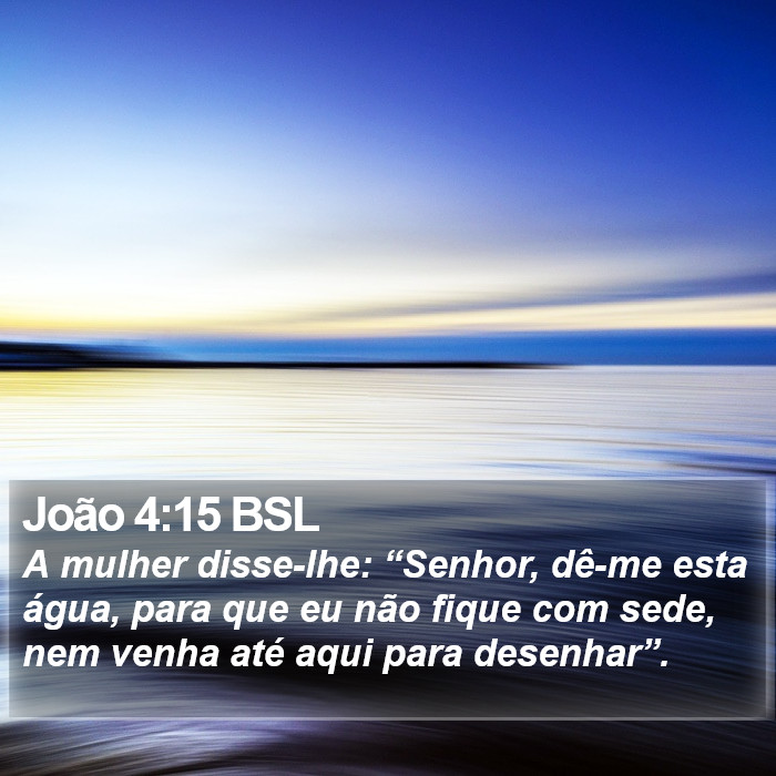 João 4:15 BSL Bible Study