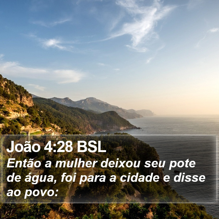 João 4:28 BSL Bible Study