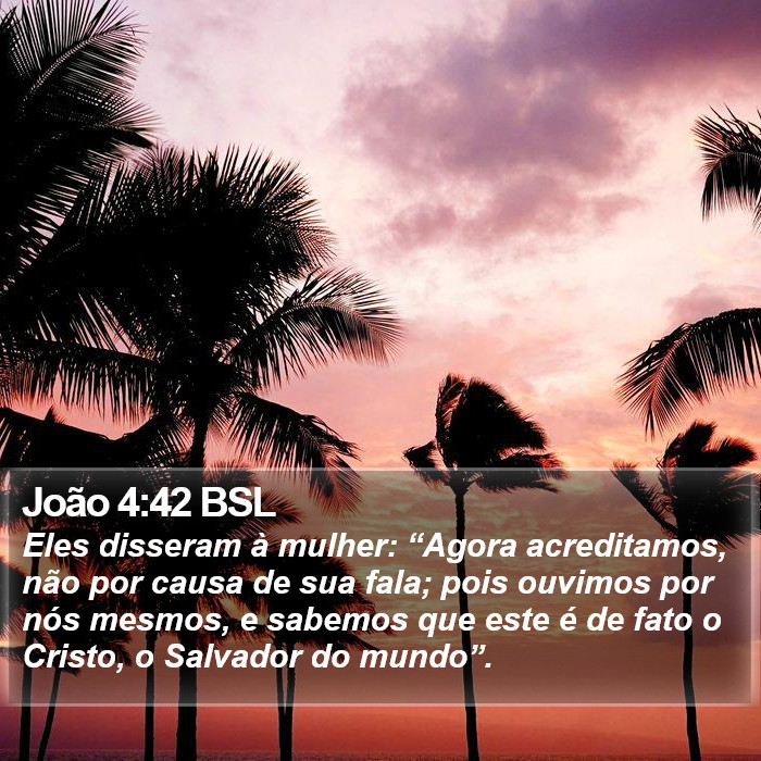 João 4:42 BSL Bible Study