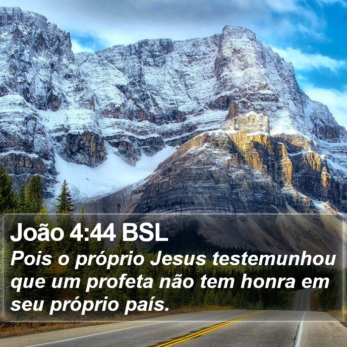 João 4:44 BSL Bible Study