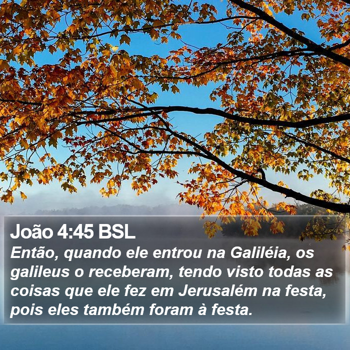 João 4:45 BSL Bible Study