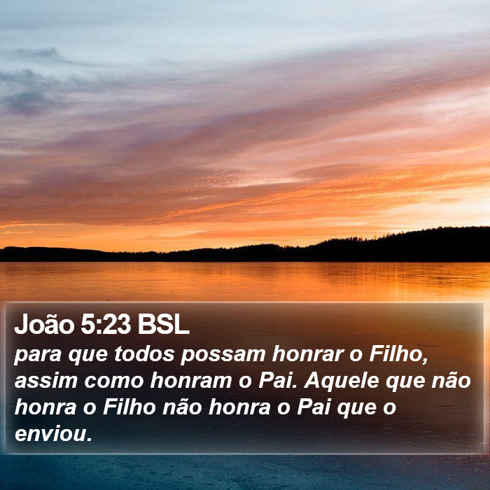 João 5:23 BSL Bible Study
