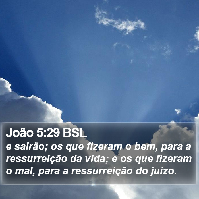 João 5:29 BSL Bible Study