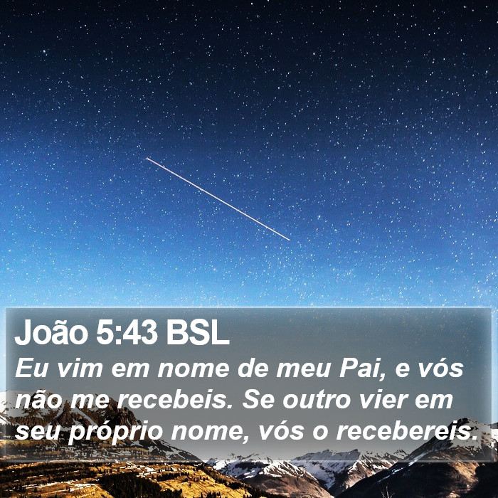João 5:43 BSL Bible Study