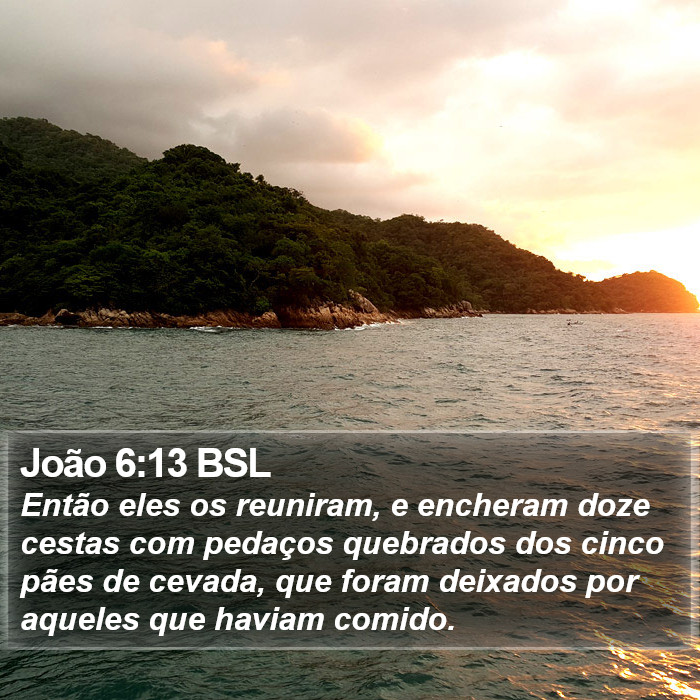 João 6:13 BSL Bible Study