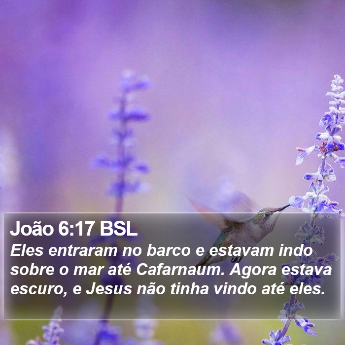 João 6:17 BSL Bible Study