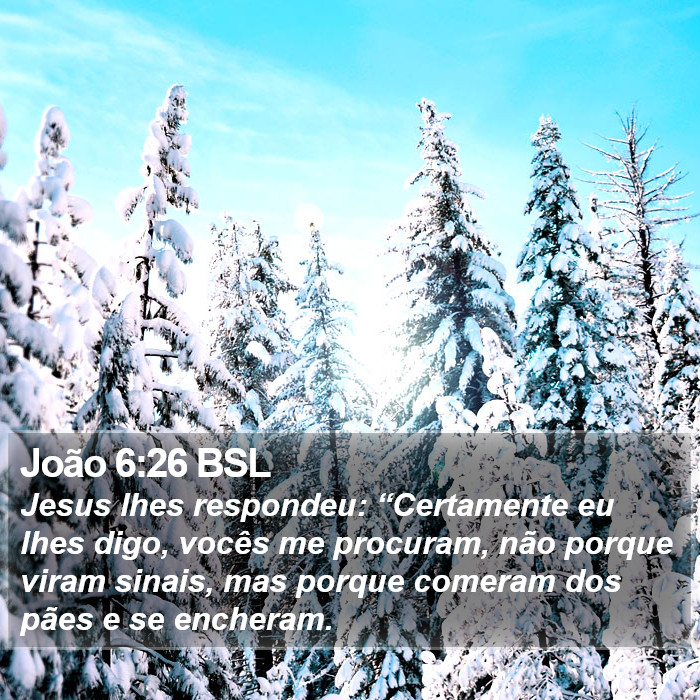 João 6:26 BSL Bible Study