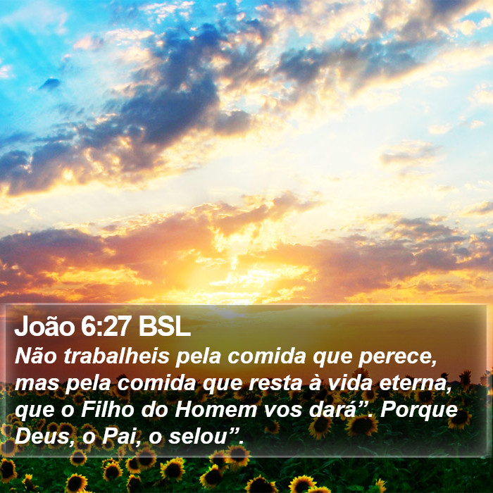 João 6:27 BSL Bible Study