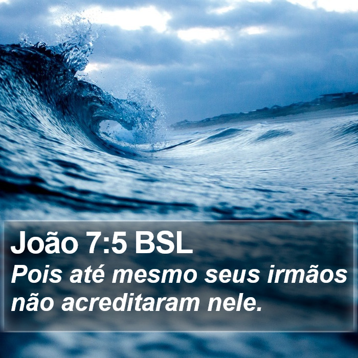 João 7:5 BSL Bible Study