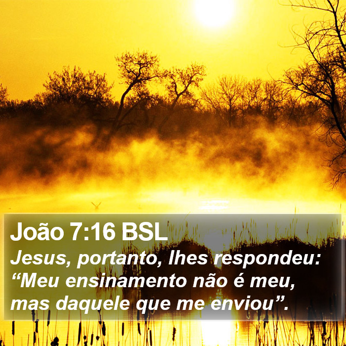 João 7:16 BSL Bible Study