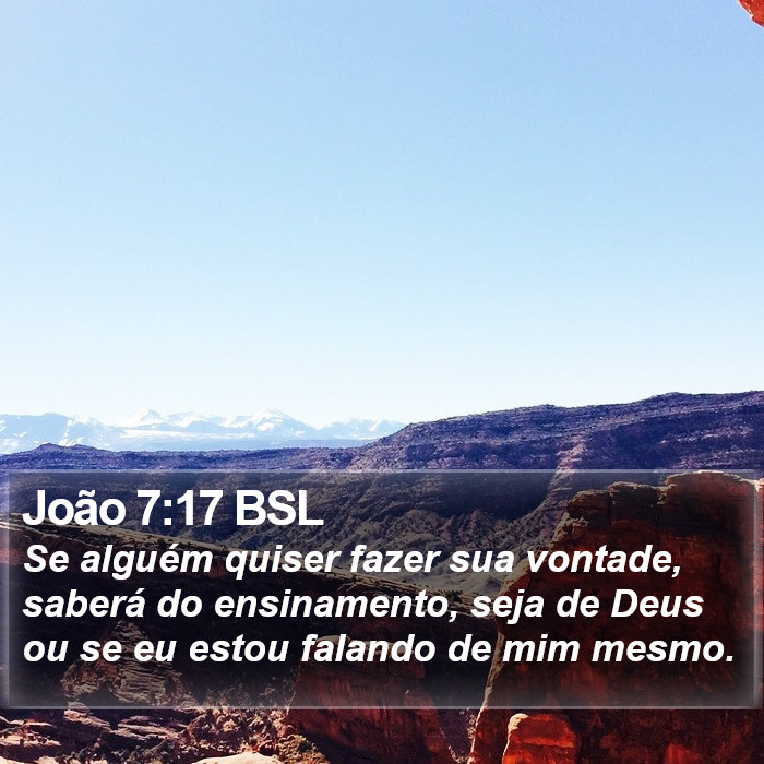 João 7:17 BSL Bible Study