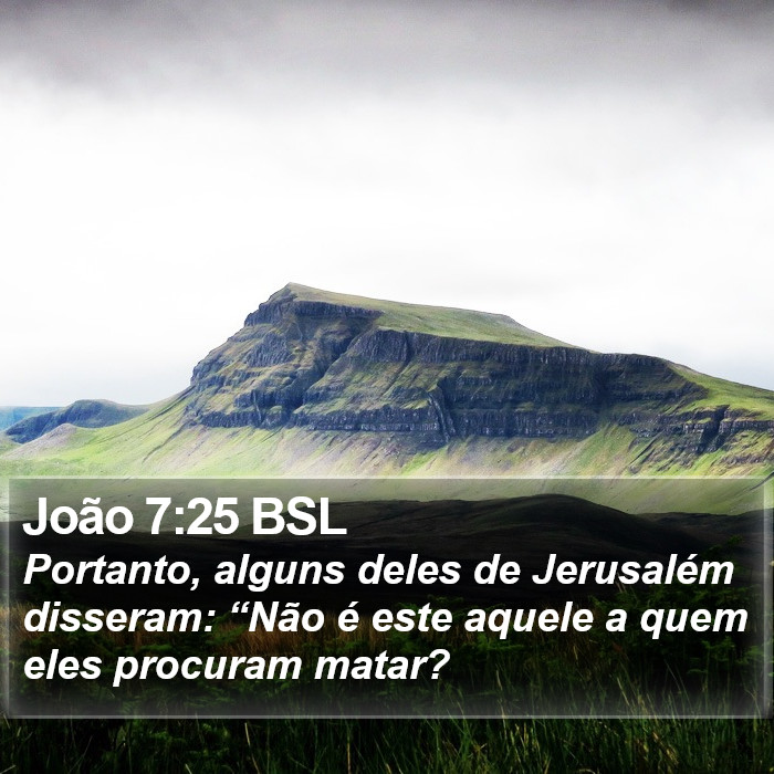 João 7:25 BSL Bible Study