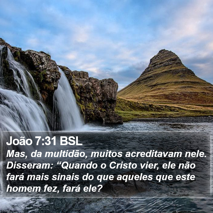 João 7:31 BSL Bible Study