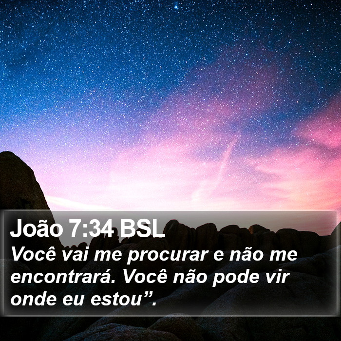 João 7:34 BSL Bible Study