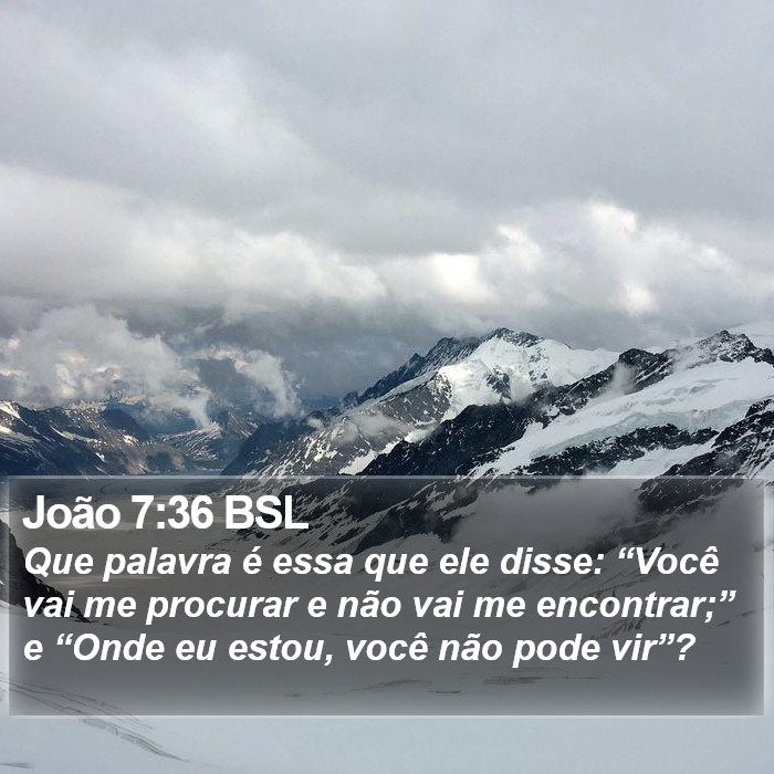 João 7:36 BSL Bible Study