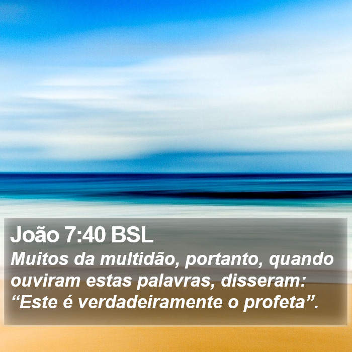 João 7:40 BSL Bible Study