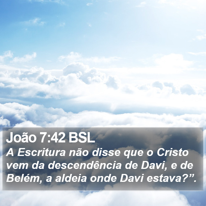 João 7:42 BSL Bible Study