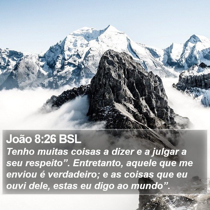 João 8:26 BSL Bible Study