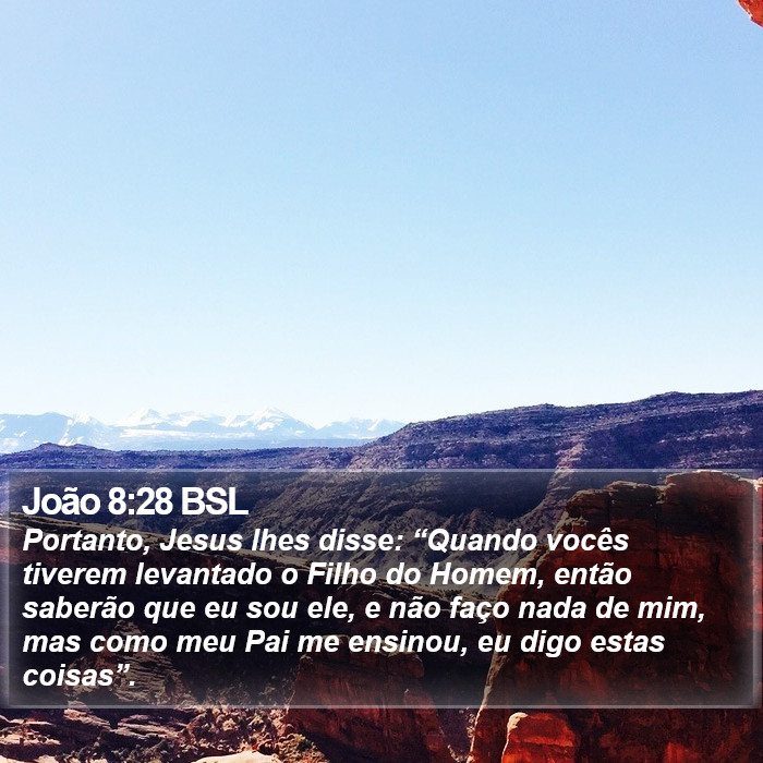 João 8:28 BSL Bible Study