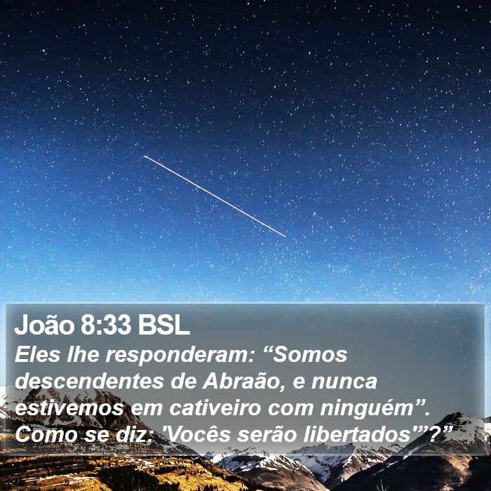 João 8:33 BSL Bible Study