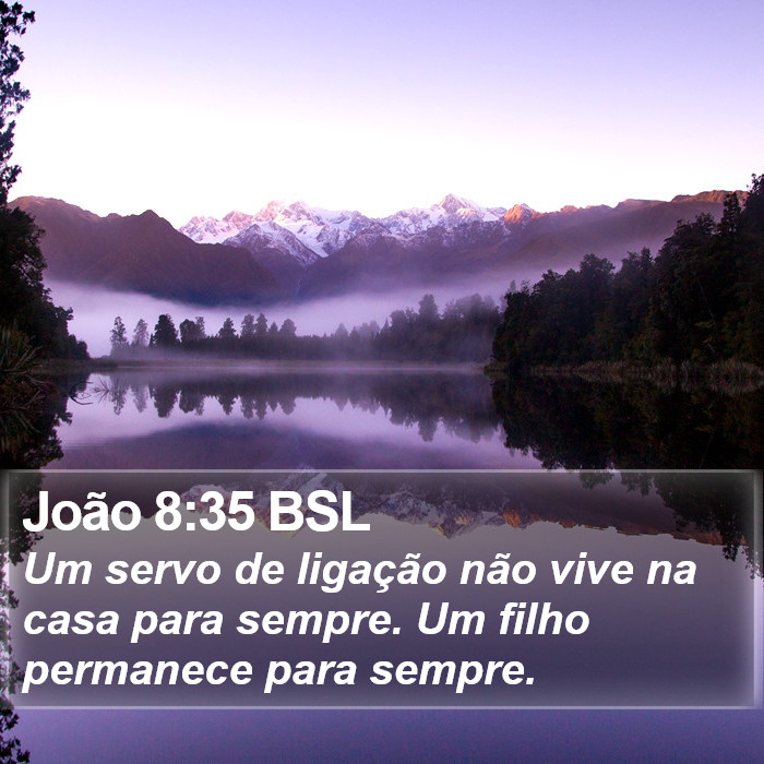 João 8:35 BSL Bible Study