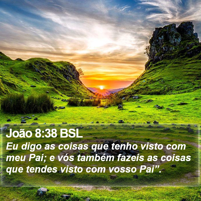 João 8:38 BSL Bible Study