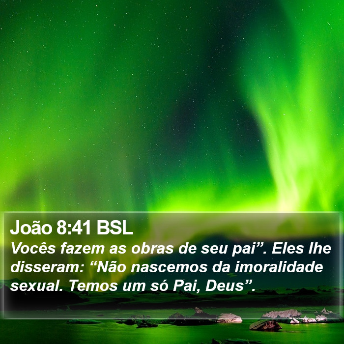 João 8:41 BSL Bible Study