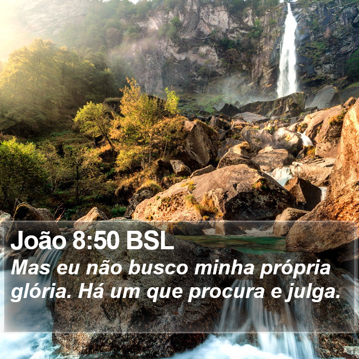 João 8:50 BSL Bible Study