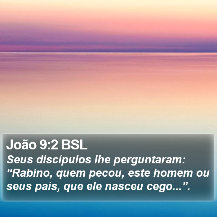 João 9:2 BSL Bible Study