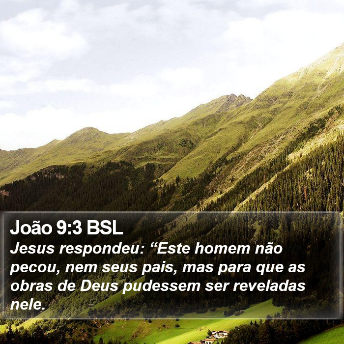 João 9:3 BSL Bible Study