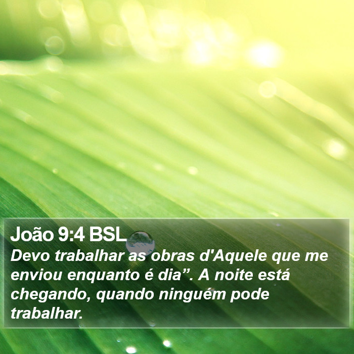 João 9:4 BSL Bible Study