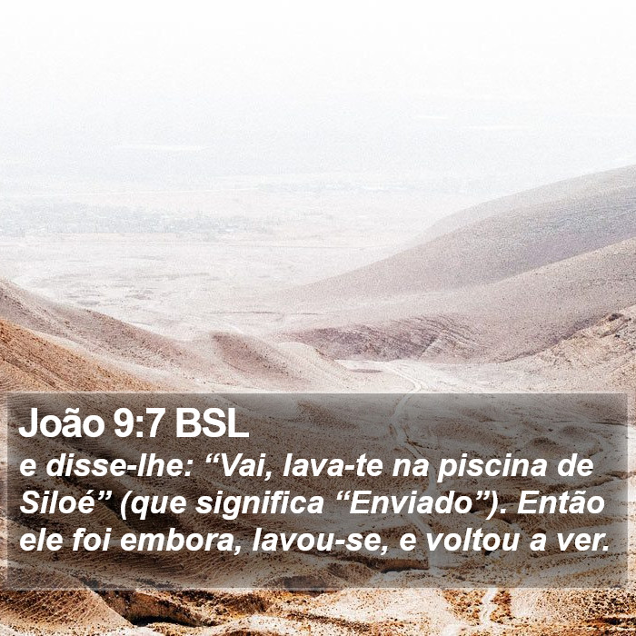 João 9:7 BSL Bible Study