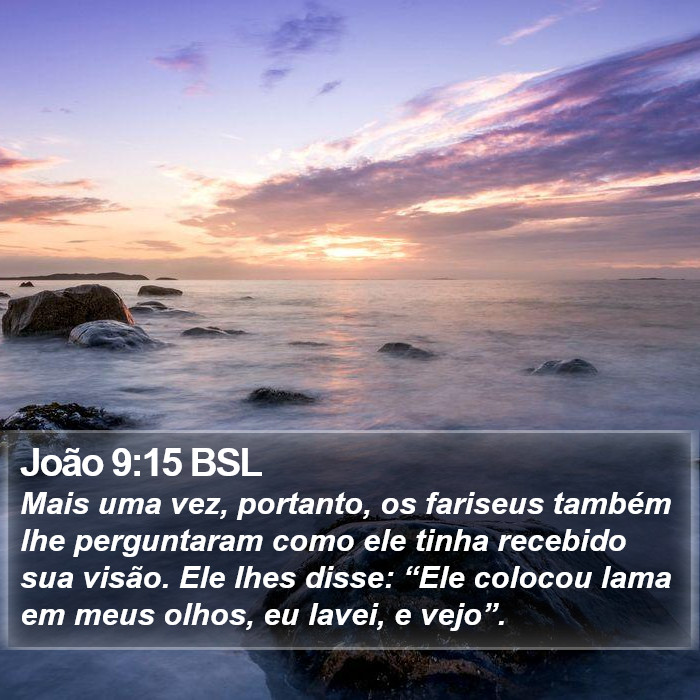 João 9:15 BSL Bible Study