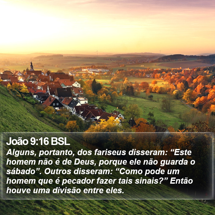 João 9:16 BSL Bible Study