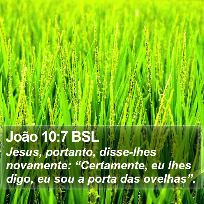 João 10:7 BSL Bible Study