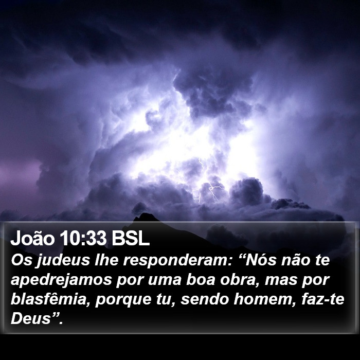 João 10:33 BSL Bible Study