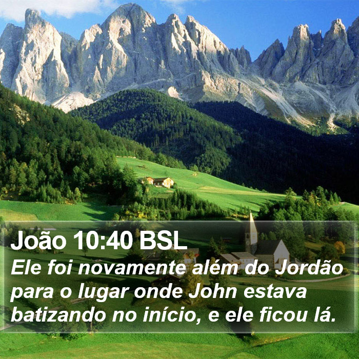 João 10:40 BSL Bible Study