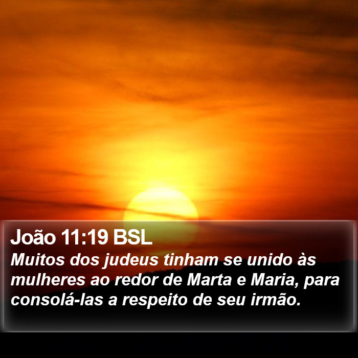 João 11:19 BSL Bible Study