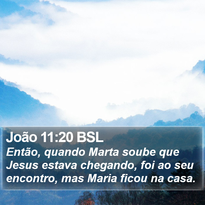 João 11:20 BSL Bible Study
