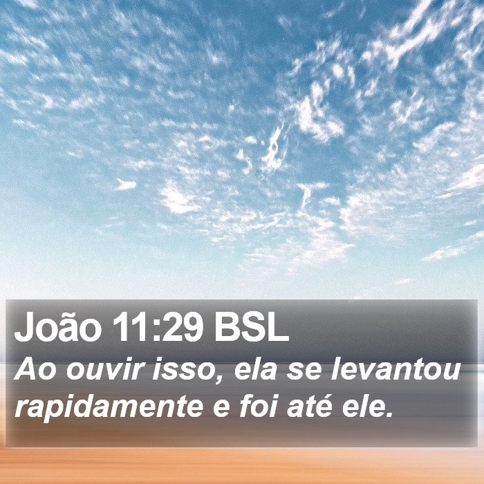João 11:29 BSL Bible Study