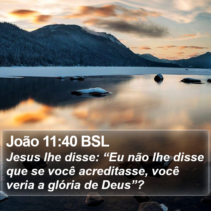 João 11:40 BSL Bible Study