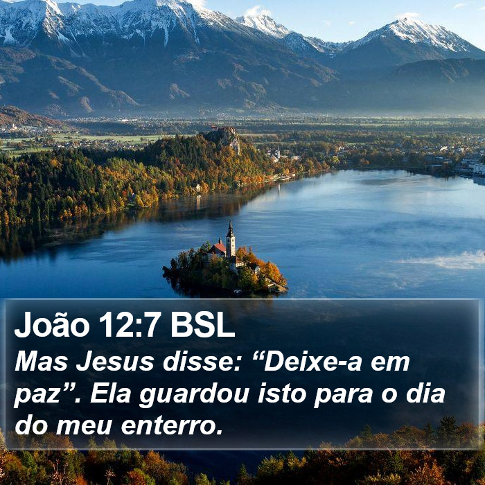 João 12:7 BSL Bible Study