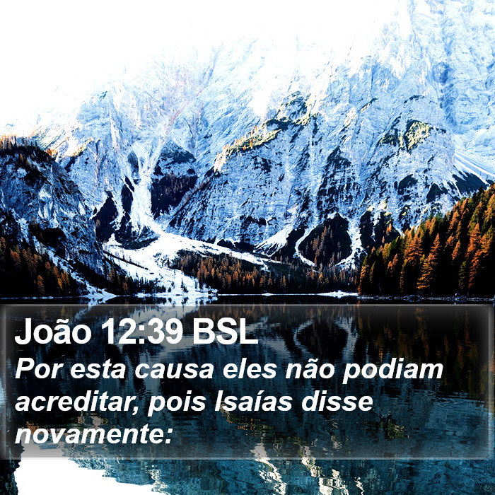 João 12:39 BSL Bible Study