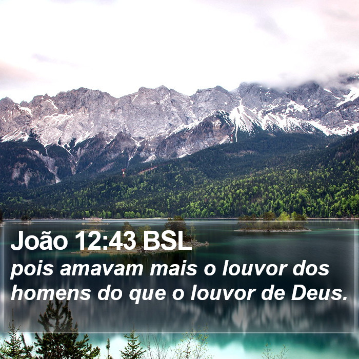João 12:43 BSL Bible Study